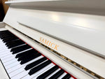 Samick Upright Piano, Farrow & Ball School House White (Pre Owned) | Thompson Pianos