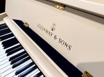 Steinway & Sons Model V Upright Piano, Farrow & Ball Oxford Stone (Pre-Owned) | Thompson Pianos