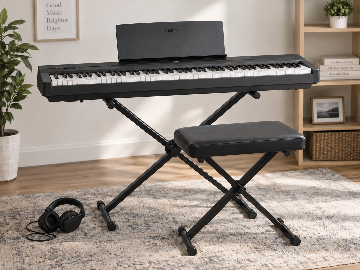 Yamaha P45 (Stand, Stool, Pedal & Carry Bag) WEEKLY RENTAL £6.25